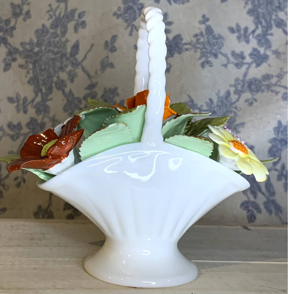 Royal Adderley Vintage Bone China Flower Basket